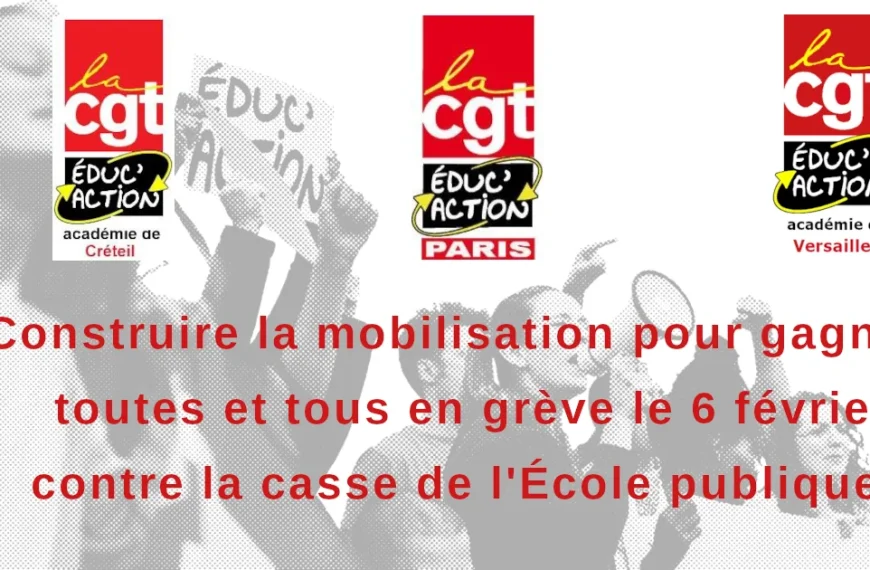 Construire la mobilisation pour gagner : toutes et tous en grève le 6 février contre la casse de l'École publique !