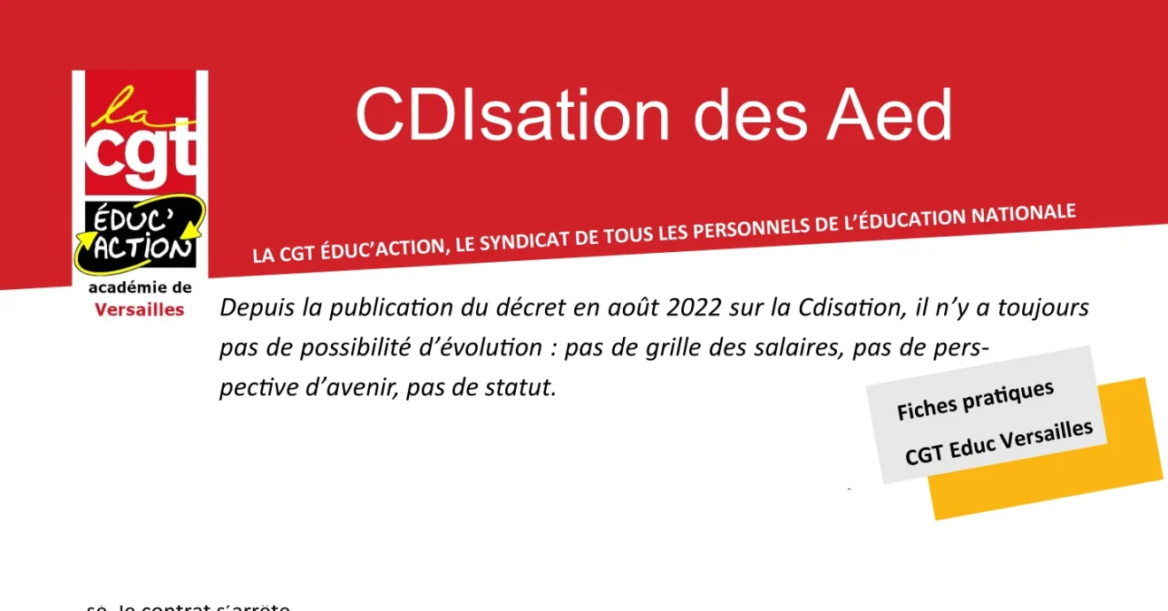 CDIsation des Aed