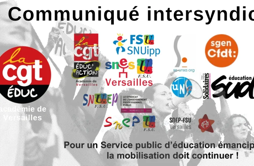 Appel intersyndical à une semaine d’actions du 4 au 8 mars