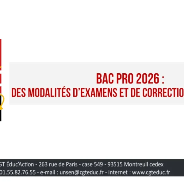 Bac pro 2026 : des modalités d&rsquo;examens et de corrections déplorables
