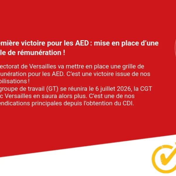 Rémunération des AED (assistant·es d&rsquo;éducation)