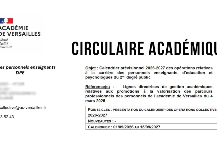Calendrier des promotions et rendez-vous de carrière (2026-2027)