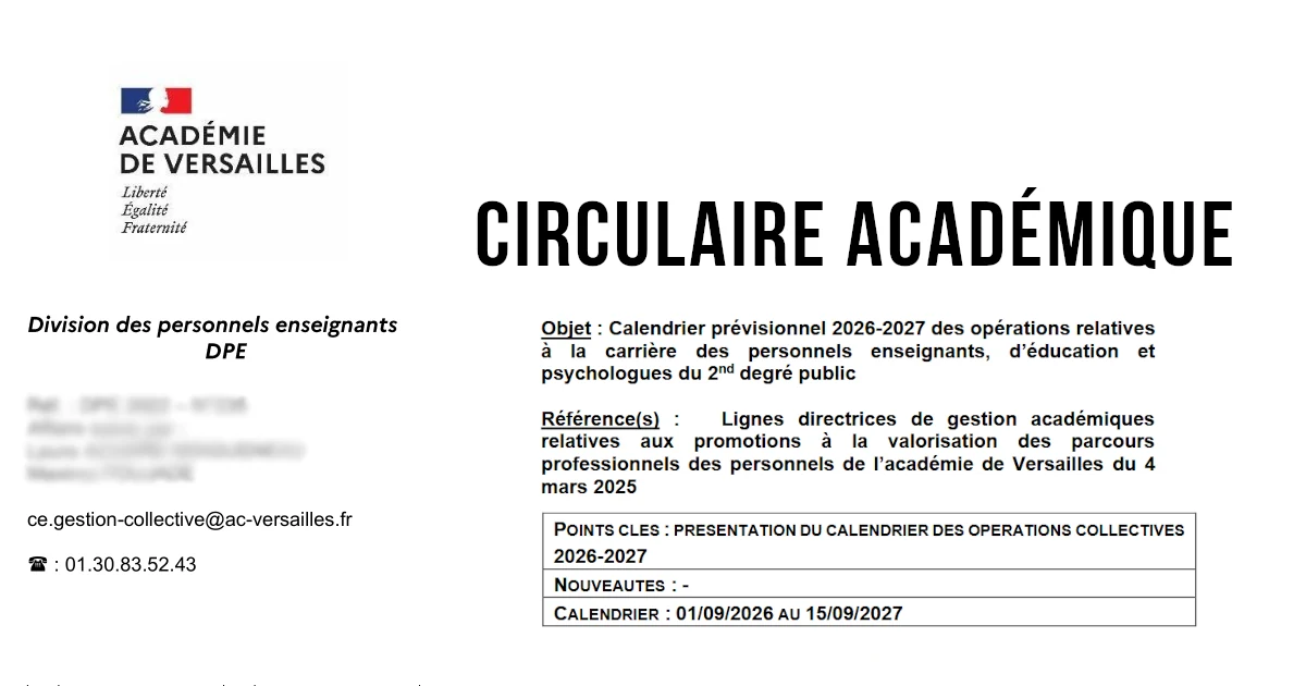 Calendrier des promotions et rendez-vous de carrière (2026-2027)