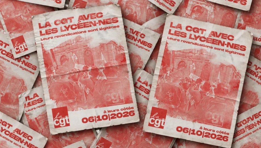 Le 6 octobre, la CGT aux côtés des lycéen⋅nes et des étudiant⋅es